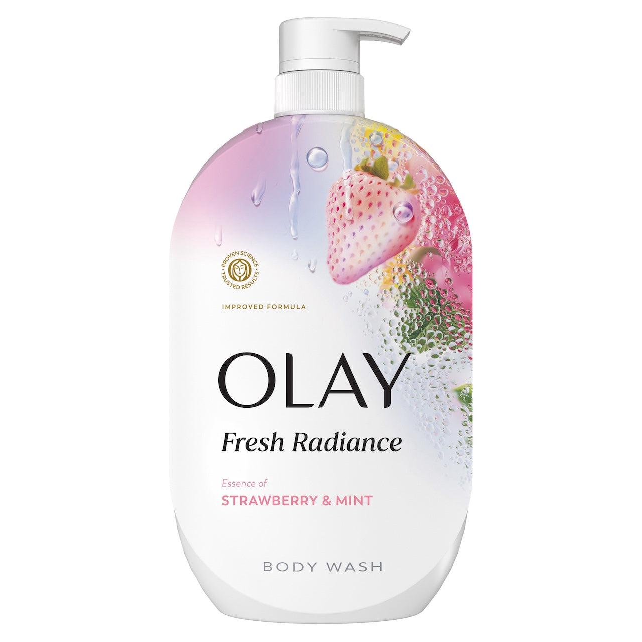 Olay Fresh Radiance Body Wash with Essence of Strawberry and Mint, Vitamin B3 and Antioxidant Blend 35oz Olay Fresh Radiance Body Wash with Essence of Strawberry and Mint, Vitamin B3 and Antioxidant Blend 35oz