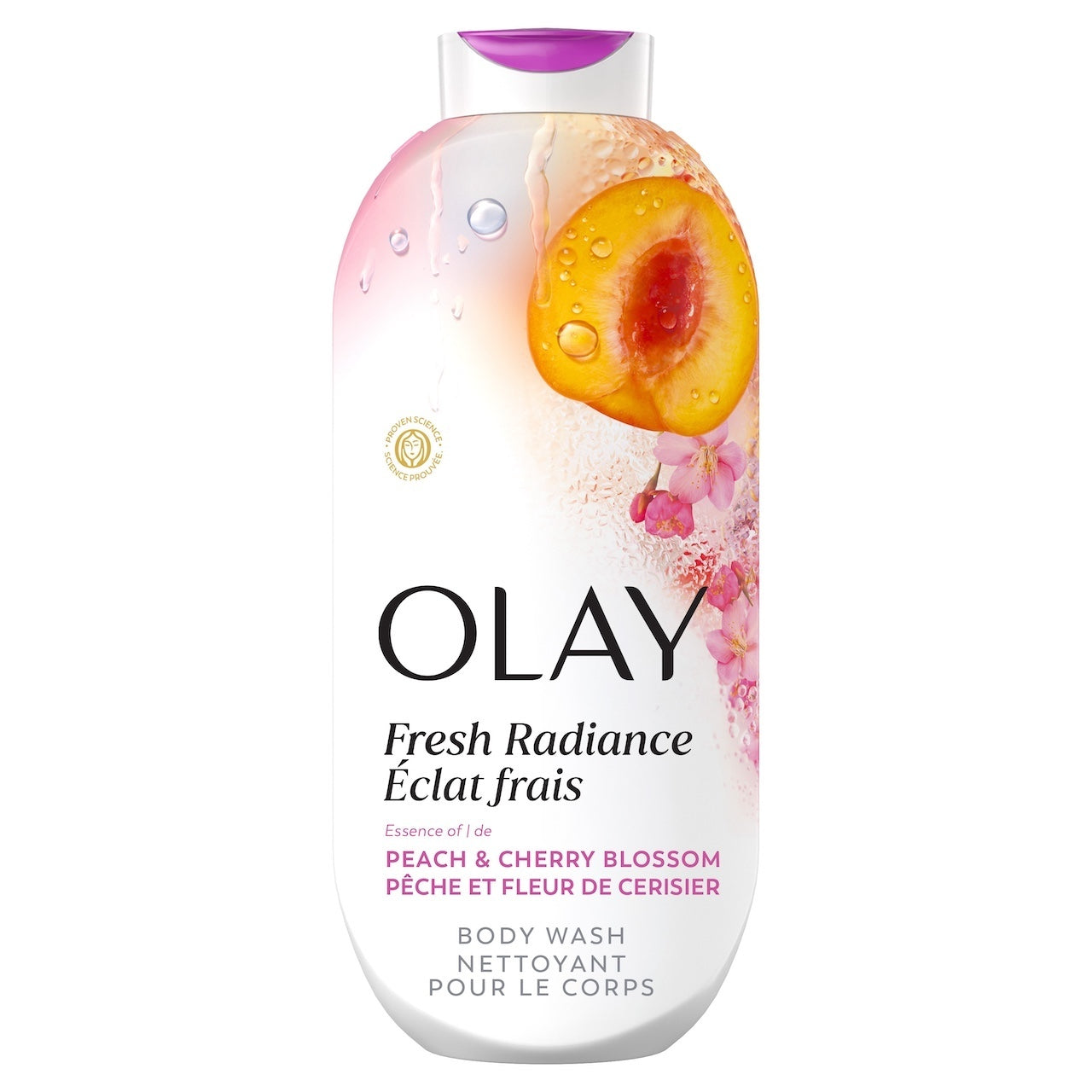 Olay Fresh Radiance Body Wash with Essence of Peach and Cherry Blossom, Vitamin B3 and Antioxidant Blend 22oz Olay Fresh Radiance Body Wash with Essence of Peach and Cherry Blossom, Vitamin B3 and Antioxidant Blend 22oz
