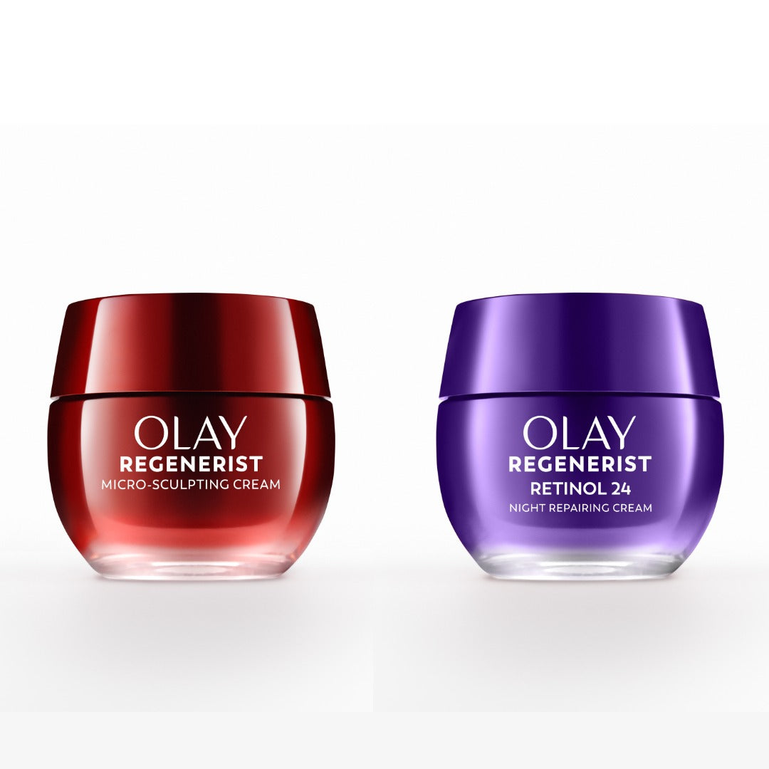 Olay Best Sellers Micro Sculpting Cream and Retinoid Power Couple Olay Best Sellers Micro Sculpting Cream and Retinoid Power Couple