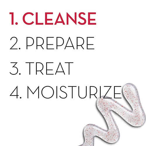 Routine. Cleanse, prepare, treat, moisturize. Routine. Cleanse, prepare, treat, moisturize.