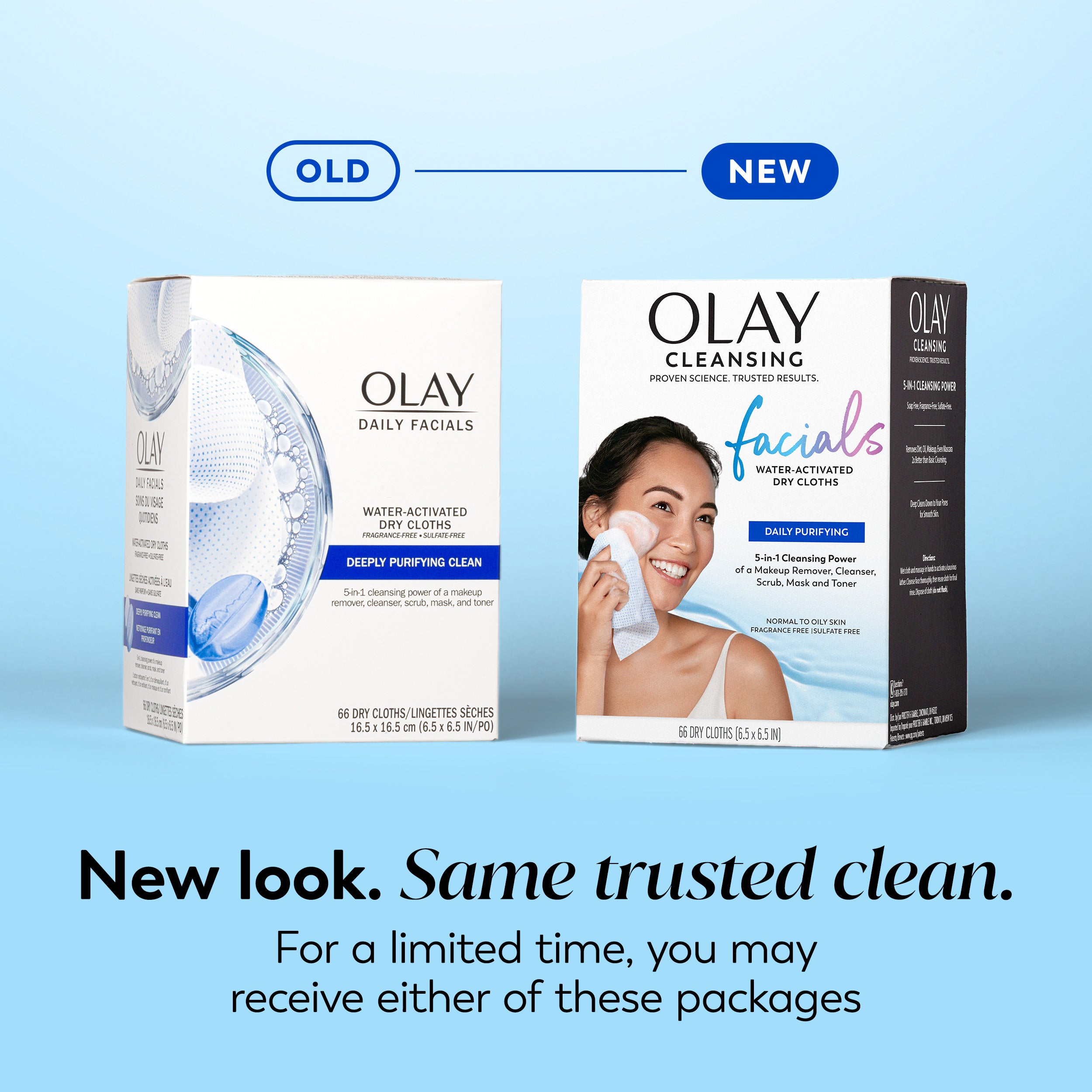 Daily Facials | Cleansing Cloths | Deeply Purifying Clean, 66 Ct Daily Facials | Cleansing Cloths | Deeply Purifying Clean, 66 Ct