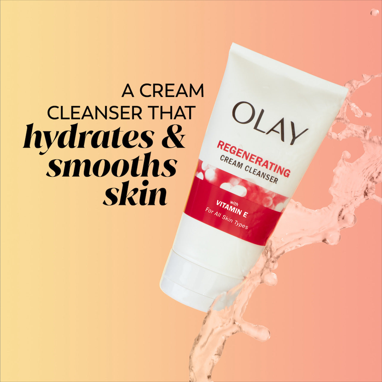 Regenerating Cream Cleanser bottle. A cream cleanser that hydrates and smooths skin. Regenerating Cream Cleanser bottle. A cream cleanser that hydrates and smooths skin.