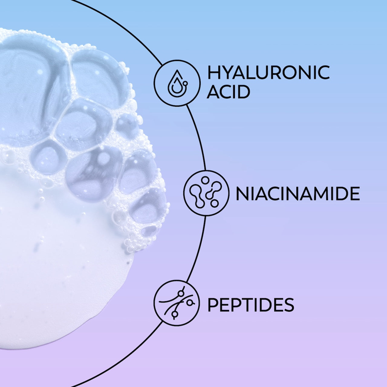 Ingredient. Hyaluronic acid, Niacinamide, Peptides Ingredient. Hyaluronic acid, Niacinamide, Peptides