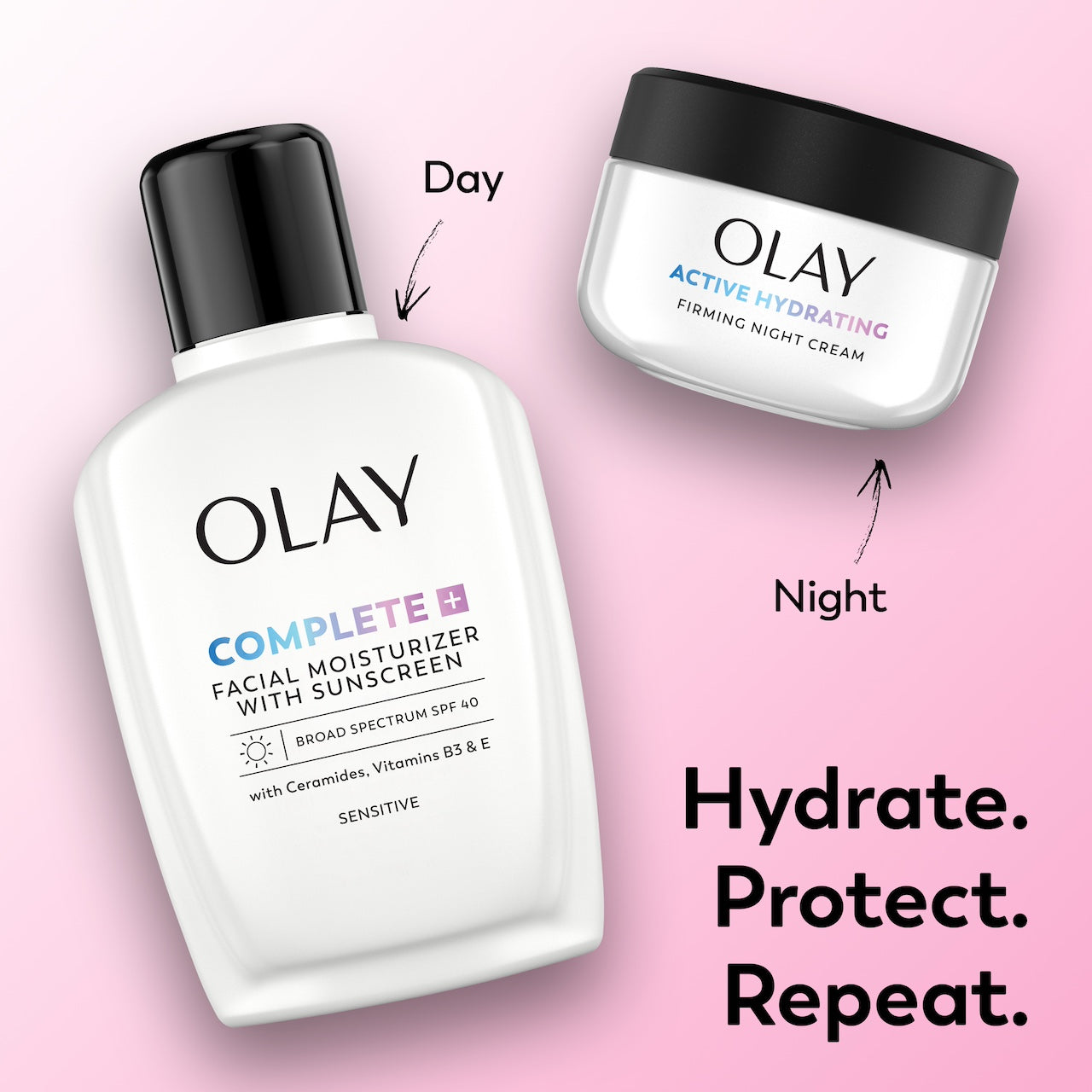 Two bottles of skincare products on a white background Two bottles of skincare products on a white background