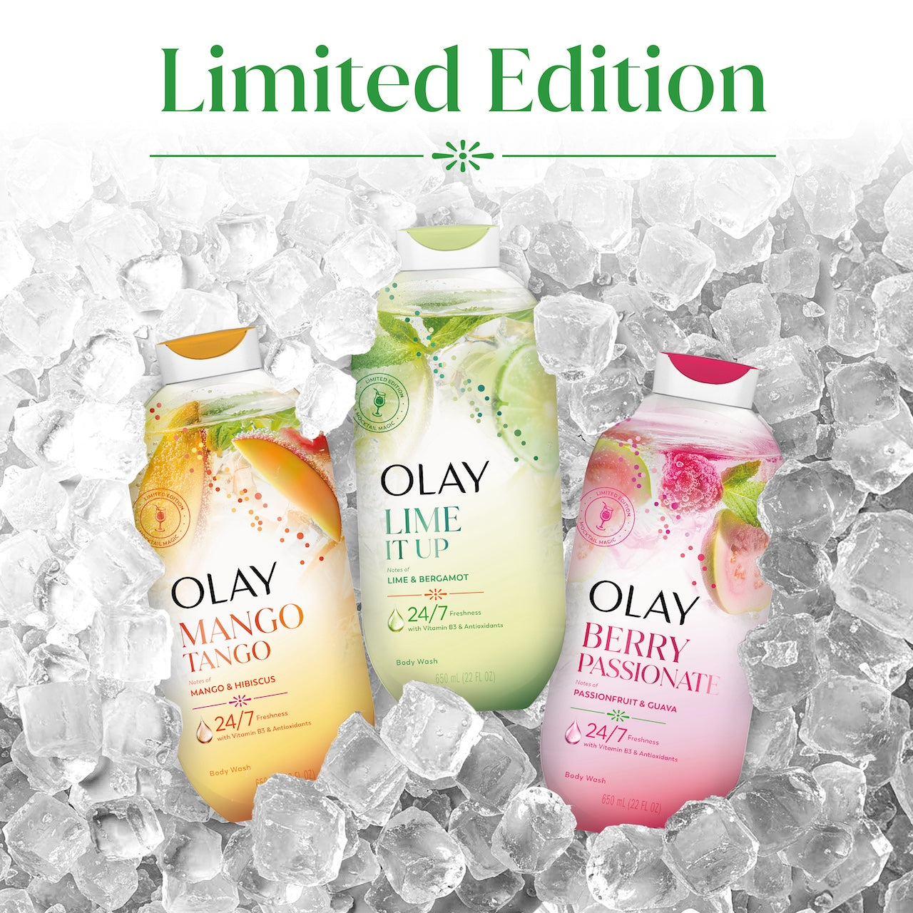 Limited edition scents. 3 bottle body wash Limited edition scents. 3 bottle body wash