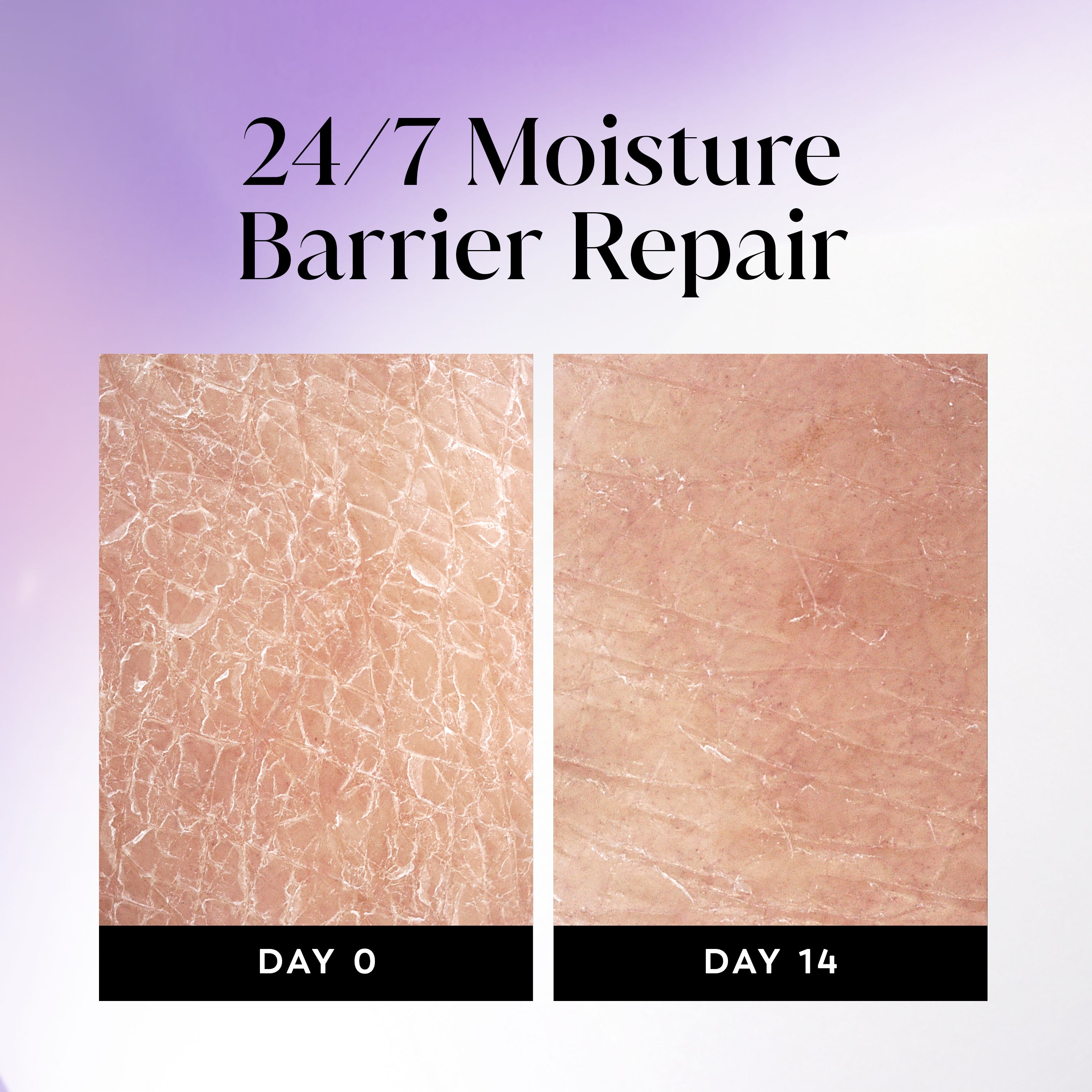 Before and after images using Olay Ultra Moisture Body Wash from day 0 to day 14. 24/7 moisture repair barrier repair Before and after images using Olay Ultra Moisture Body Wash from day 0 to day 14. 24/7 moisture repair barrier repair