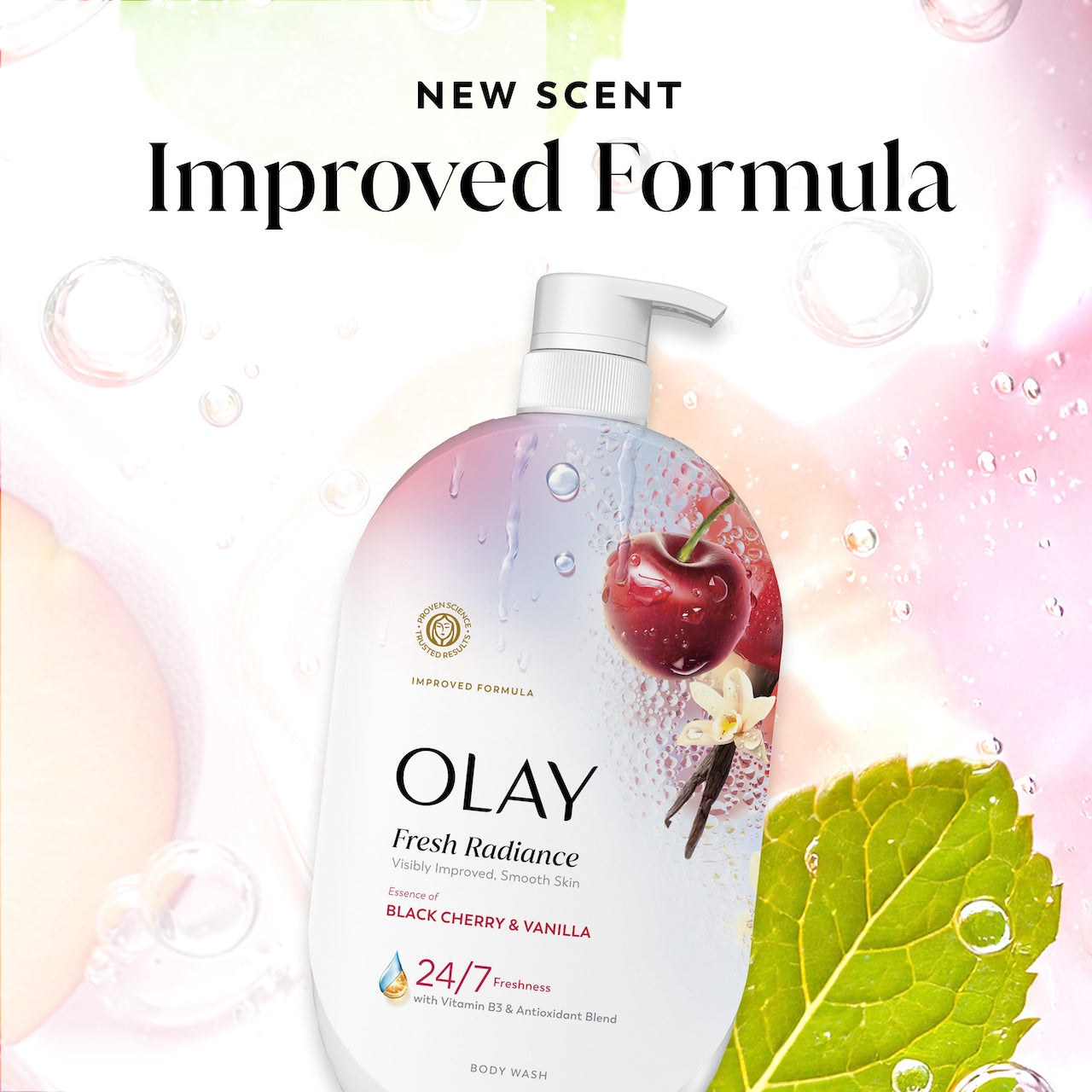 Fresh Radiance Body Wash old bottle design and new. New look plus improved formula. Fresh Radiance Body Wash old bottle design and new. New look plus improved formula.
