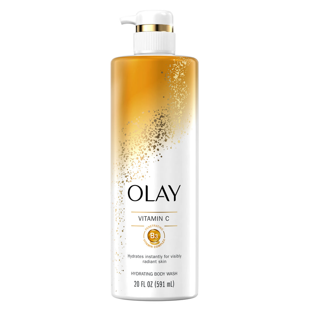 Olay Cleansing & Nourishing Body Wash with Vitamin B3 and Vitamin C, 20 fl oz
Front Olay Cleansing & Nourishing Body Wash with Vitamin B3 and Vitamin C, 20 fl oz
Front