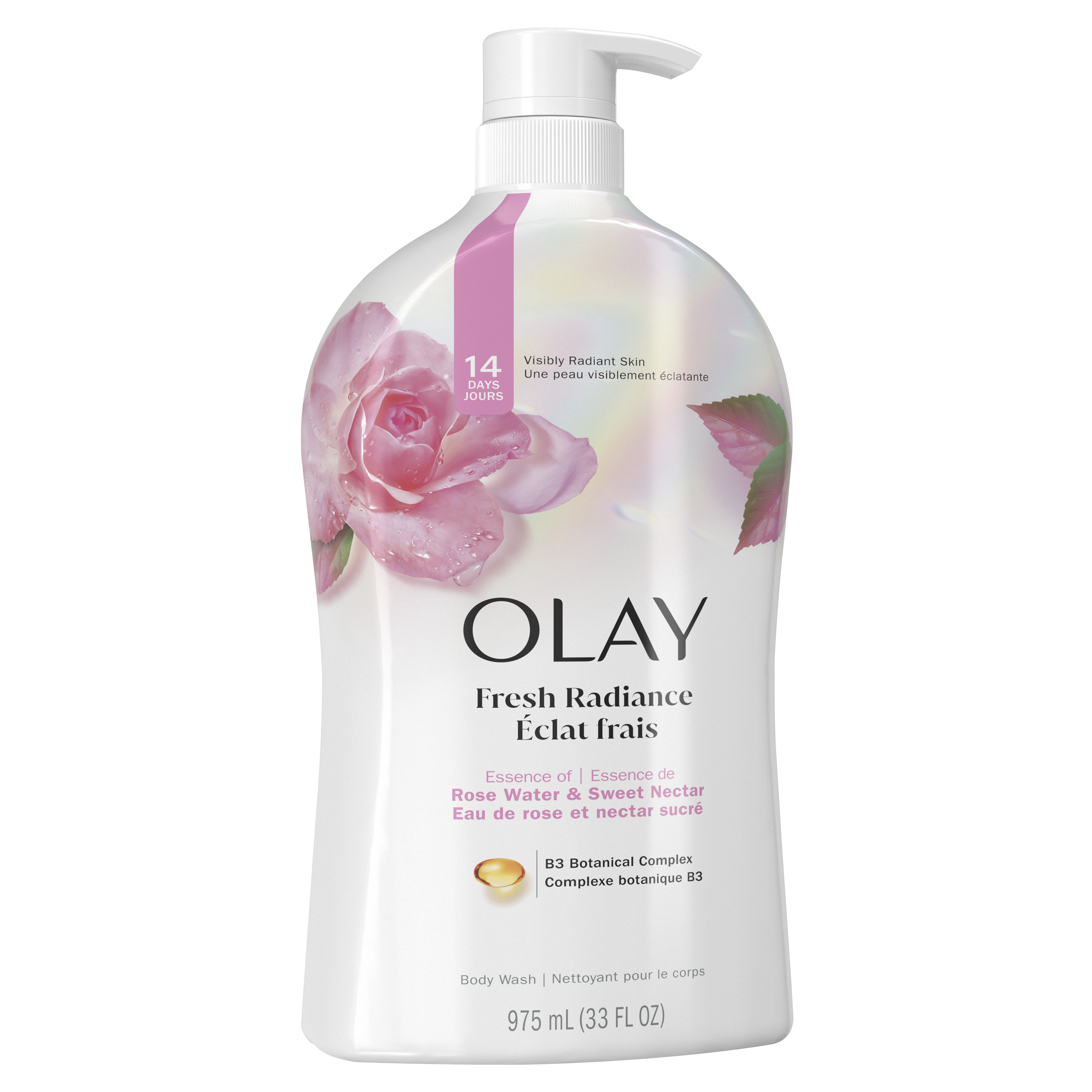 Fresh Outlast Body Wash Rose Water & Sweet Nectar 30 fl oz TILT