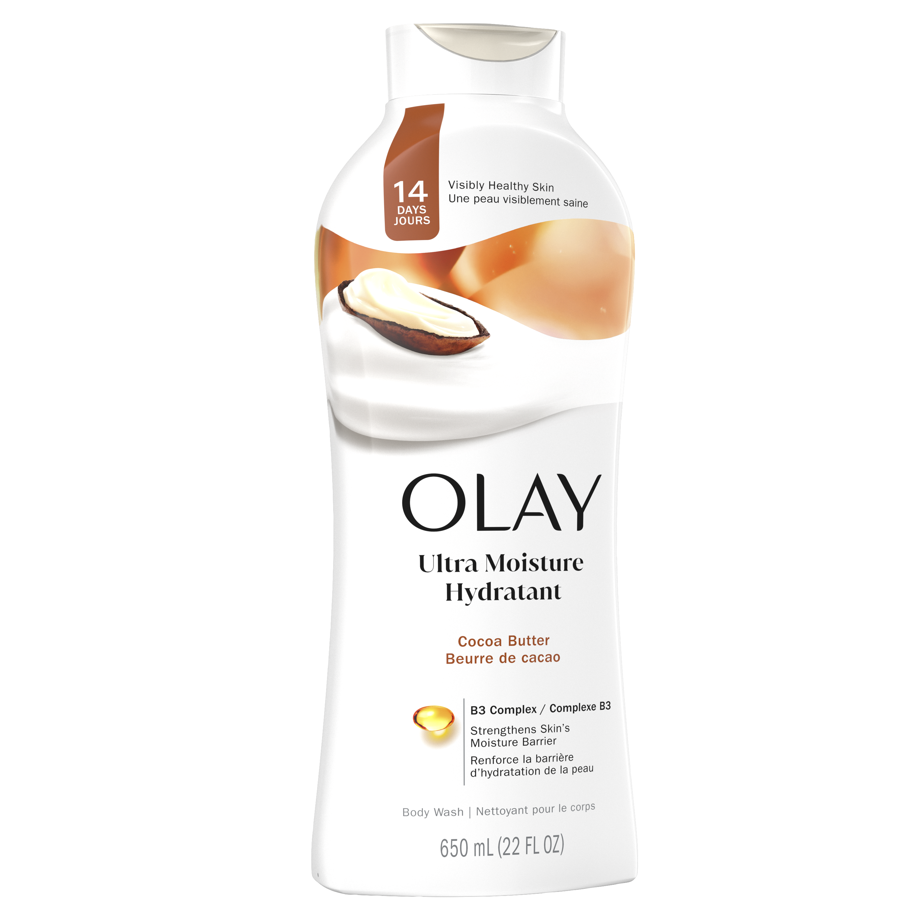 Olay Ultra Moisture with Cocoa Butter Body Wash tilt
