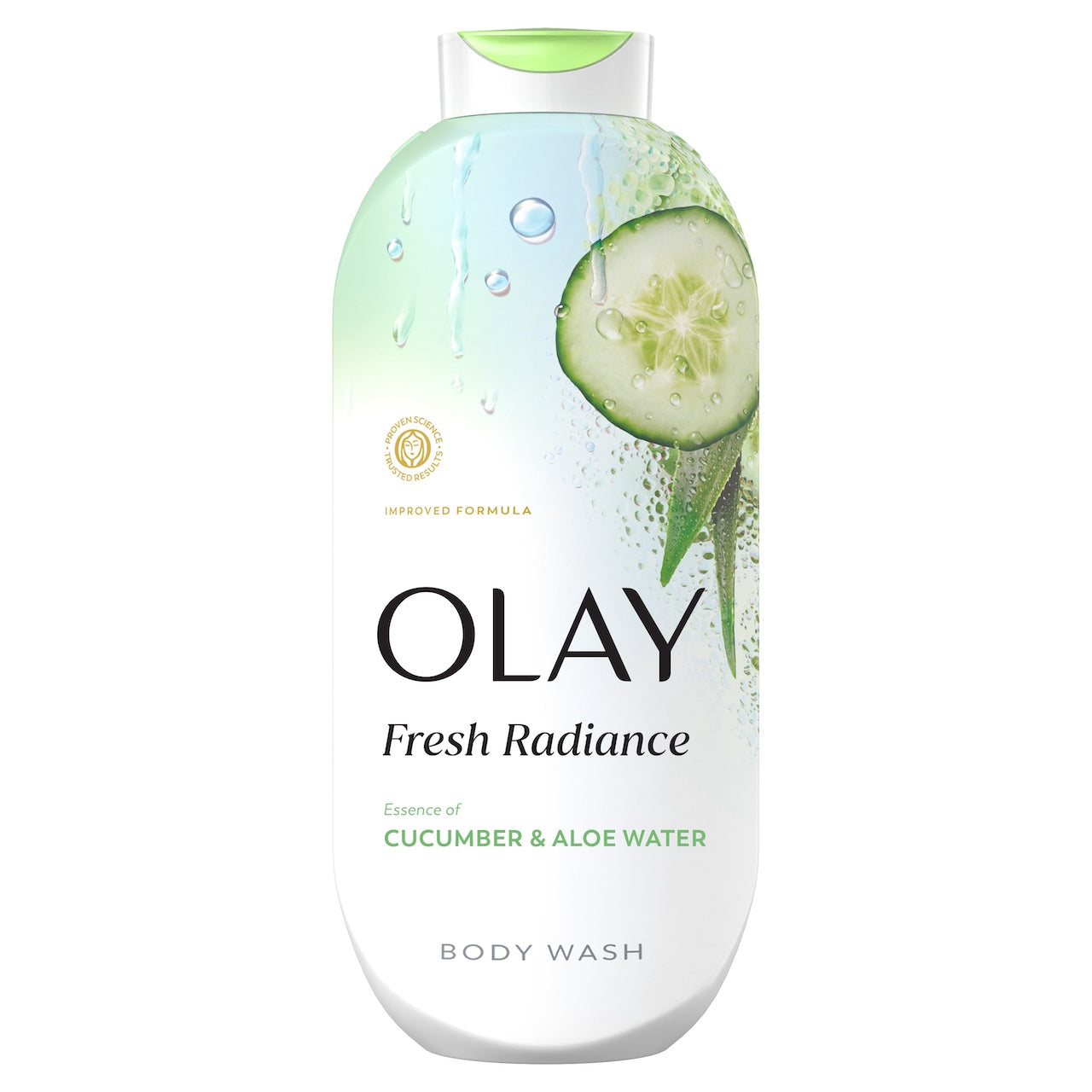 Olay Fresh Radiance Body Wash with Essence of Cucumber and Aloe Water, Vitamin B3 and Antioxidant Blend 22oz