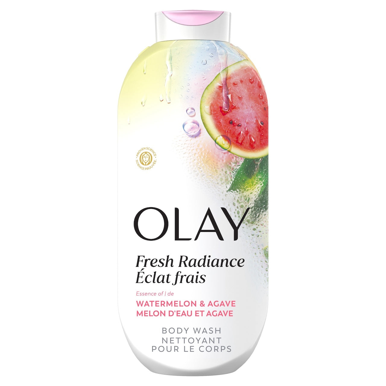 Olay Fresh Radiance Body Wash with Essence of Watermelon and Agave, Vitamin B3 and Antioxidant Blend 22oz