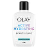 Olay Active Hydrating Beauty Fluid bottle on a white background
