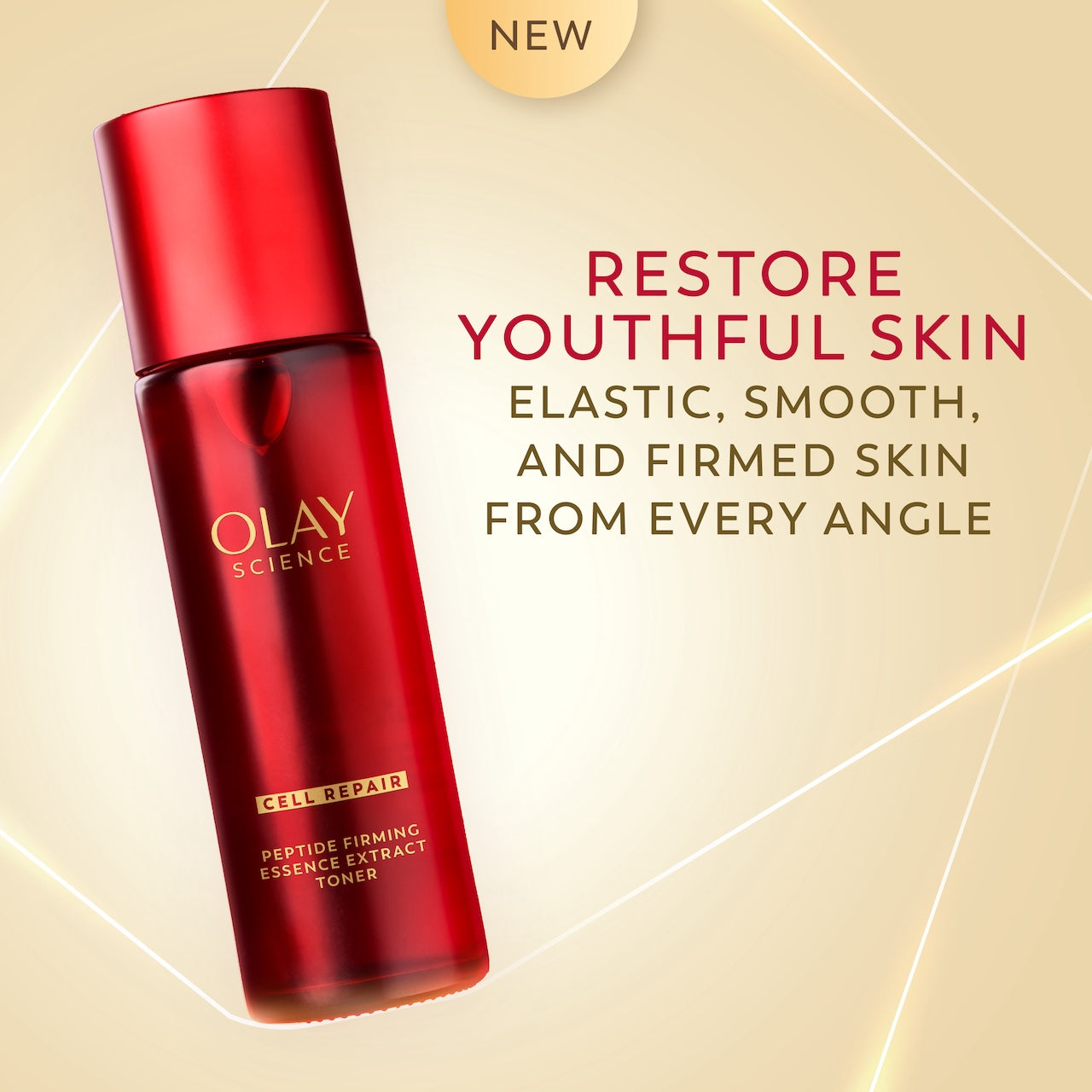 OLAY Magic AA Toner container. New. Restore youthful skin. Elastic, smooth, and firmed skin from every angle.