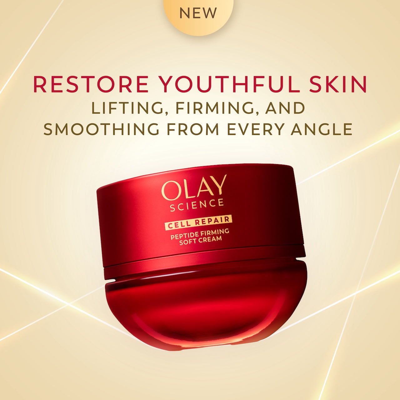 OLAY Magic AA Soft Cream jar. New. Restore youthful skin. Lifting, firming, and smoothing from every angle.