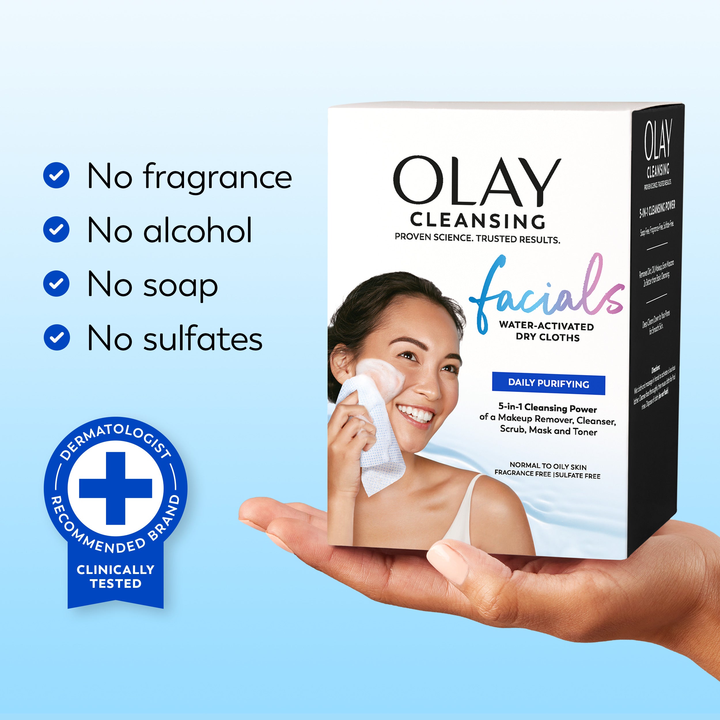 Daily Facials | Cleansing Cloths | Deeply Purifying Clean, 66 Ct