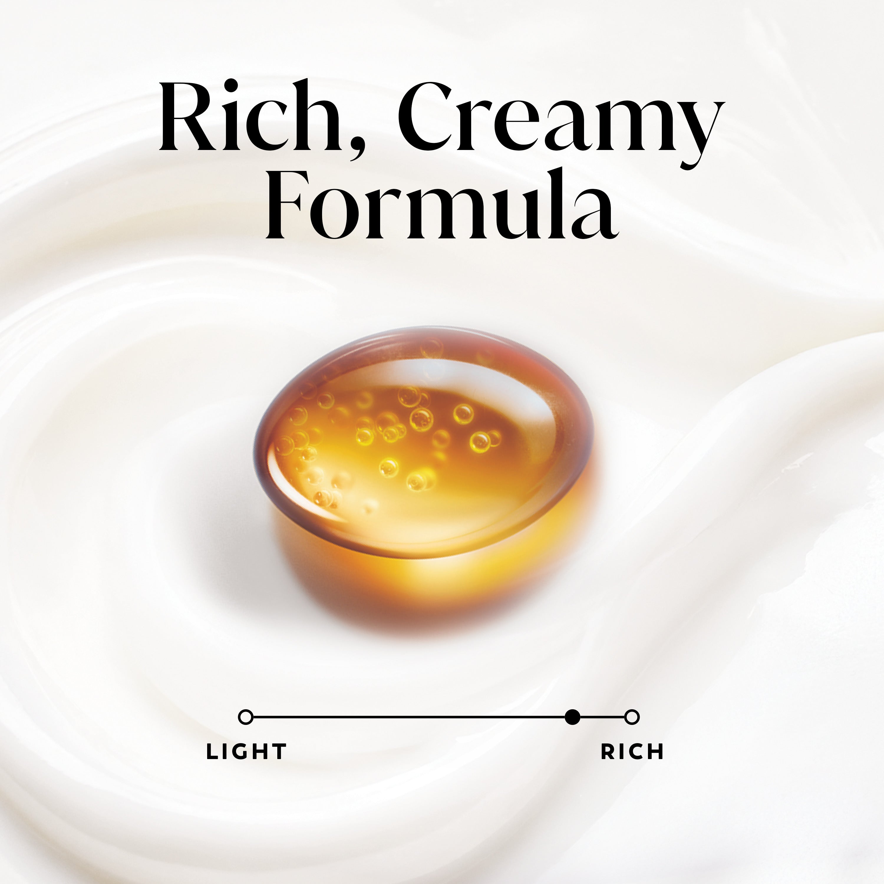 Ingredient capsule. Rich, creamy, formula