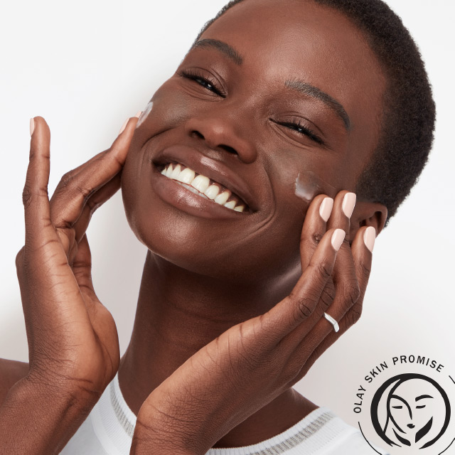 Olay Luminous Whip Face Moisturizer Application
