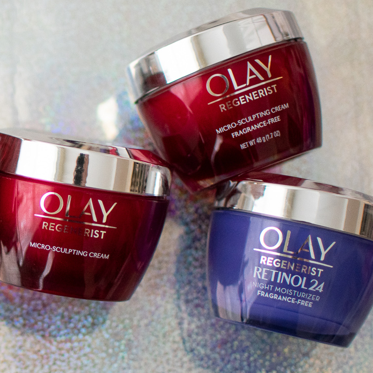 olay regenerist retinol jars