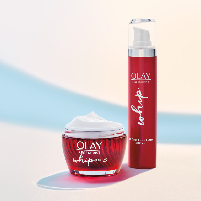 olay sun20 whip spf25 spf40